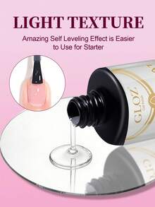 GLOZ Gel Nail Polish Top Coat - No-Wipe Top Coat, High Gloss Long-Lasting Top Gel Suitable For Clear Nail Gel And Acrylic Nails, Suitable For Home DIY And Nail Salon - 無色 - 查看 3
