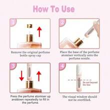 5ml Perfume Atomiser Refillable Bottles Portable Mini Spray Travel Bottle Easy To Refill Empty Atomizer Bottle For Purse Handbag Pocket LuggageBright Color Purple Pink Marble - Đá cẩm thạch màu tím hồng - Xem 5