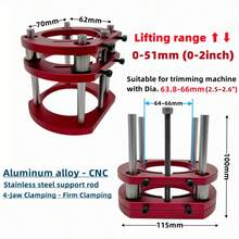 Aluminum Router Lift Jig & Plate Kit For Woodworking - Effortless & Precise Milling Cutter Height Adjustment For Router Table - A - View 10