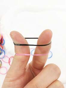 500个全新一次性发圈、发绳、发箍、发饰 - 彩色 - 查看 3