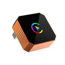 Adaptador inalámbrico CarPlay actualizado para iPhone y Android, Dongle CarPlay inalámbrico 2 en 1 Mini USB, Conexión rápida, WiFi de doble banda, Sin retraso, Plug & Play, Reconexión automática rápida - Naranja colorido - Ver 10