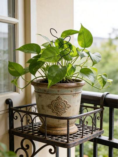 户外盆栽植物攀爬架，创意花架，藤蔓支撑架，植物花卉支架，适用于客厅、卧室、餐厅、办公室、宿舍、花园。夏季必备，易于维护。