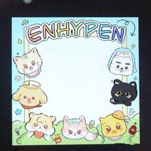 EN/HYPEN 贴纸，NIKI，SUNGHOON，JAY 可爱卡通周边便签纸、记事本、留言贴纸，创意礼物，粉丝礼物，收藏礼物，生日礼物，节日礼物 - 彩色 - 查看 3