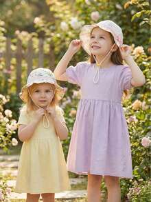 1-3Y Hat Spring And Summer Thin Style For Baby Girls, Children's Girls Princess Pure Cotton Spring And Summer Style - 1PC - View 1