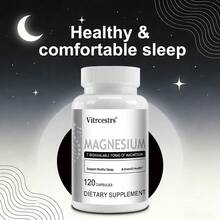 500mg Magnesium Supplement - Supports Sleep, Bone, And Mood Health - Contains 7 Absorbable Forms Of Magnesium - 120 Capsules - 1 chai - Xem 6