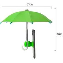 带拳头吸盘的手机伞，防晒通用迷你防风遮阳伞，手机配件 - 彩色 - 查看 5