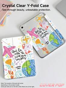这款旅行图案平板电脑保护套兼容 iPad Air 11 英寸 M3 2025 / M2 2024、Air 第五代 2022、(A16) 11 英寸第十一代 2025,也兼容三星 Galaxy Tab 和 Kindle Paperwhite 第十二代 2024。透明背壳,时尚图案保护套,具备自动睡眠/唤醒功能和气囊保护,适合作为礼物或办公使用。 - 彩色 - 查看 4