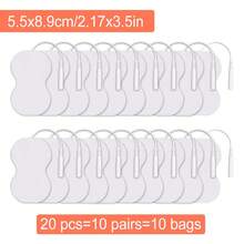 Miếng dán điện cực TENS, miếng dán EMS tự dính dùng cho máy kích thích cơ điện EMS, máy mát-xa, đầu nối chân 2.0mm, dây dẫn, vải không dệt, miếng vá thay thế. - trắng - Xem 25