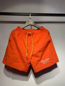 GALLERY Quick Dry Athletic Shorts For Men Lightweight Breathable Summer Outdoor Shorts - 橘色 - 查看 9