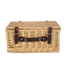 Red Hamper 40cm Buff Wicker Picnic Basket - Brown - View 2