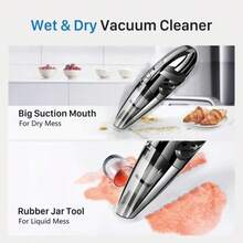 Portable Vacuum Cleaner With Fast Charging In The Car, Cordless Portable Pet Hair Vacuum With Strong Rechargeable Suction - A - View 7
