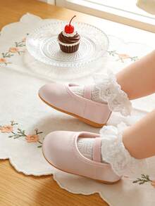 Infant/Toddler Girls' Princess Shoes, Soft Bottom Anti-Slip Christening/Party Shoes, Suitable For Wedding, Party, Christmas, Birthday - Baby Pink - View 11