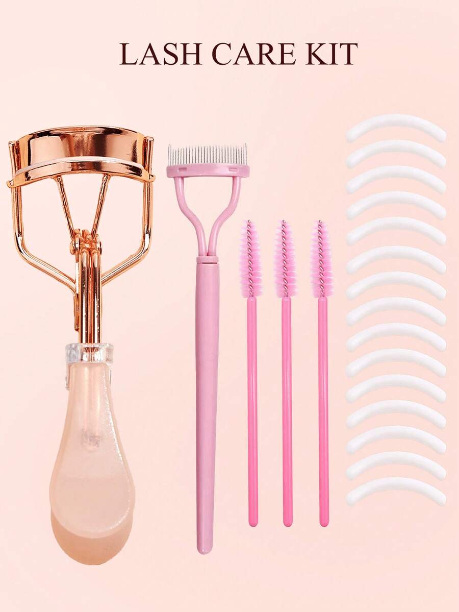 Set Alat Bulu Mata 20pcs/Set, Termasuk Penjepit Bulu Mata, Bantalan Karet Pengganti, Sisir Pemisah Bulu Mata, Sikat Bulu Mata, Mengeriting Bulu Mata, Terjangkau, Cocok untuk Perjalanan, Hadiah untuk Wanita, Perlengkapan Liburan, Kado Liburan