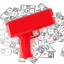 Super Money Gun Toy - Handheld Cash Cannon For Party, Wedding & Birthday, Interactive Atmosphere Prop (Battery Not Included) - 金色 - 查看 3
