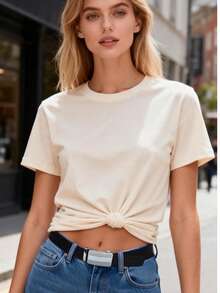 1条菱形图案波西米亚风PU皮革锌合金扣腰带，男女通用，适合所有季节 - A - 查看 2