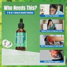 VYXION Pure Soursop 10 In 1 Liquid Drops Extract - Seamoss,Moringa,Black Seed Oil,Turmeric,Oregano Liquid Drops - Healthcare,Fitness,Natural Wellness Blend - 單包 - 查看 5