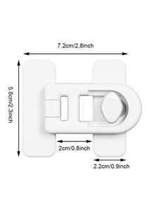 1 Khóa cửa lò nướng xoay không cần khoan, khóa cửa lò nướng dễ lắp đặt - Nhiều màu - Xem 3