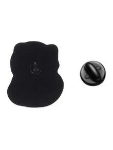 1pc Cute Orange Tabby Cat Brooch, Closed Eyes Howling "AWOO" Onomatopoeia, Cat Themed Badge, Minimalist Design, Daily Wear Accessory Gift - Orange - View 9