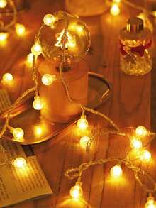 1条1.5米/3米/6米家居装饰LED仙女透明泡泡水晶球串灯,适用于家居装饰、卧室装饰、房间装饰、婚礼装饰、生日装饰,可用于婚礼装饰、卧室装饰、派对装饰、母亲节装饰、音乐节装饰,透明泡泡水晶球,营造温馨浪漫的氛围,适用于客厅、桌子、墙壁、节日悬挂装饰 - 透明氣泡球 - 查看 4