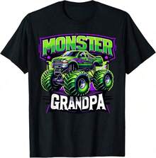 Monster Truck Auntie Monster Truck Are My Jam Truck Lover Men's Summer Casual T-Shirt, Comfortable - Breathable, Soft, Slightly Stretching, Street Hip Hop Style T-Shirt 100% Cotton All-Season Wear Individuality Unisex Top 220g Exclusive T-Shirts For Premium Fans Unisex Casual Short-Sleeved Tees A Must-Have For Fans Suitable For Festivals, Parties, Homewear, Daily Commutes, Back-To-School Outfits And Concert Looks Printed And Shipped In The USA 100% Cotton T-Shirts Opaque, Versatile Basic Tees - Đen 16 - Xem 8