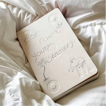 2026年你的房间计划笔记本，抽象封面，彩色内页插图，多功能记事本，适用于创意写作和DIY，12个月每日记录和计划，办公日程管理，写作日记，纪念册