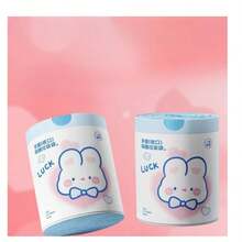 500pcs/Roll Cute Rabbit Drawstring Trash Bags, Suitable For Office And Home Use, Thickened Large Garbage Bags With Handle - Random Delivery - View 2