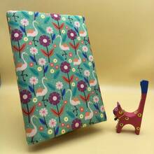 1pc Handmade Cute Flamingo Fabric Book Cover, Thick Cloth Book Sleeve For Notebook, Journal, Book Lovers Gift, Couples Gift, Family Gift - Single Piece - View 7
