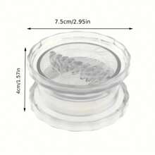 1/2 件装手动蒜蓉器 - 多功能研磨器，适用于大蒜、洋葱、生姜、香草、坚果等，抗冲击厨房小工具，易于使用和清洁 - 透明 - 查看 3