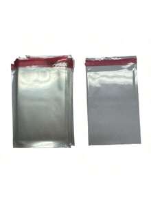 100pcs/50pcs Random Transparent Self-Adhesive OPP Bags, Clear Cellophane Small Plastic Bags, Mini Gift Packaging Bags, Suitable For Jewelry, Candy, Cards - Multicolor - View 6
