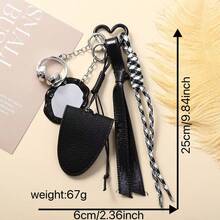 3 Piecesset Of Leather Magnetic Glasses Clip, Star Balloon Dog Pendant, Cute Bag Pendant, Bag Accessory, Wallet Pendant - Multicolor - View 3