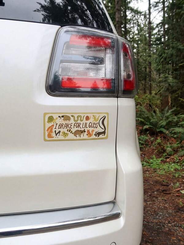 1pc Cute Forest Friends Car Sticker, Waterproof For Various Scenes