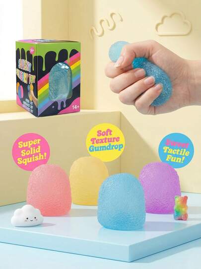 POKOJA LAND Brinquedo Macio de Goma Apertável - Brinquedo Anti-Estresse, Brinquedo Sensorial Apertável, Presente de Aniversário/Festa, Alívio da Ansiedade, Encher Meias, Recompensa em Sala de Aula - (1/2/4/8 Peças)