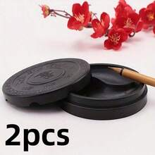 2/4pcs Plastic Inkstone Set, Containing Calligraphy Ink, Art Supplies, Traditional Inkstone And Ink Container. Suitable For Calligraphy Creation - Calligraphy Inkstone - View 11