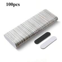 50pcs Multi-Function Mini Double-Sided Nail Files, Wearable Nail Buffers, Small Nail Grinders, Double-Sided Nail Files, Thin Sandpaper Nail Buffers, Nail Polish Sanding Tools - Multicolor - View 8