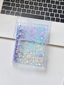 1本A6/A7/A8透明双环活页笔记本/贴纸簿，贴纸簿，活页活页夹，贴纸收纳盒，铅笔盒，贴纸簿活页夹，内页替换装，贴纸簿，活页笔记本 - 彩色 - 查看 11