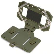 Bolsaáctica plegable para mapas, estuche para teléfonoóvil, bolsa de pecho práctica, accesorios para chaleco Molle Airsoft. - Verde - Ver 2