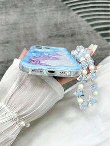 奶油质感透明彩绘卡通手机壳，带链条，兼容 14、14 Pro、14 Pro Max、13、13 Pro、13 Pro Max、11、11 Pro Max、12、12 Pro、12 Pro Max、XR、XS、15、15 Pro、15 Pro Max、16、16 Pro、16 Pro Max、17、17 Pro、17 Air、17 Pro Max 系列 - 彩色 - 查看 3
