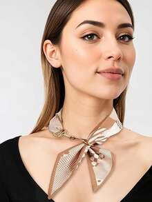1/3PCS Wonderful Horsebit Silk Scarf Buckle, Simple Metal Scarf Rings, Horsebit Clasp For Women,Beach,Holiday - Gold + Silver - View 2