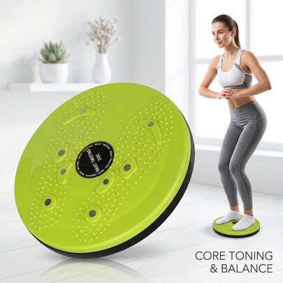 Twisting Waist Disc, Waist Sculptor  Board Core  Board Body Shaping Aerobic Exercise Fitness Machine Rotating Female Trainer Twist With Pull Rope For Home Office Slimming Foot Massage