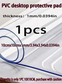 1pc PVC Desktop Protective Mat, 1.0mm/1.5mm/2.0mm Thick, Suitable For Study Desk, Dining Table, Coffee Table, TV Cabinet Protection, Keyboard & Mouse Pad, High-End Luxury Transparent Desk Mat, Scratch-Resistant, Heat-Resistant, Easy To Clean, Applicable For Home, Office, Study, Dining, Hotel, Restaurant And Cafe - Desktop Protector - View 36