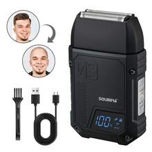 Solimpia Professional Electric Shaver - 3-In-1 Beard And Head Trimmer - Black - View 12