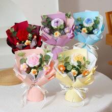 玫瑰花束、人造玫瑰花束、仿真玫瑰花束、创意花束、情人节、圣诞节、求婚、母亲节、教师节、新年礼物、送给朋友的精美生日礼物、毕业生日礼物 - 彩色 - 查看 10