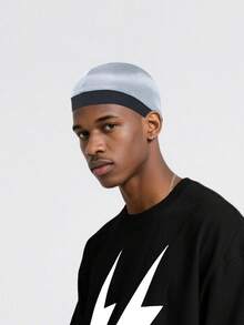 2pcs Moisture Wicking Headband, Quick Dry Sports Headband, Letter Print Hip Hop Style Headband, Unisex Skull Cap Pirate Headwear - A - View 6