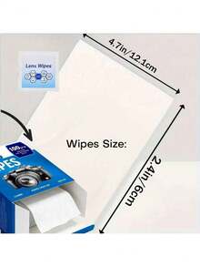 100-Pack Lens Cleaning Wipes - Individually Wrapped Pre-Moistened Eyeglass Lens Cleaning Wipes - Individually Packaged, Suitable For Eyeglasses, Sunglasses, Mobile Phone Screens, Electronic Devices, And Camera Lenses - Convenient To Carry, Eyeglass Cleaner, Screen Cleaner, Compact Design, Durable Packaging, Screen Protector, Cleaning, High-Quality Wipes, Screen Protection Film, Leaves No Scratches Or Smudges, Suitable For Cleaning Eyeglasses And Camera Lenses. - 100pcs - 查看 4