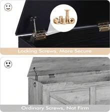 Storage Benches & Ottomans - Black - View 3