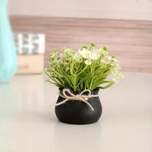 1pc/2pcs Spring Mini Artificial Plant Potted, Home Decor Fake Flowers, Decoration For Dining Table/Desk/Vanity - MultiWarna - View 9