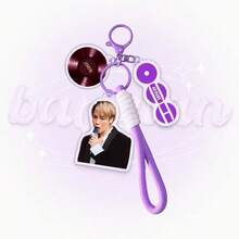 1pc JIMIN, J-HOPE, RM, JIN Microphone Pendant Decoration, With Personal Signature Color Pendant, Suitable For Clothing, Bags, Car Keys, Creative Cute Party Decoration, Ideal For Christmas, Valentine's Day, Birthday Gift - Multicolor - View 9