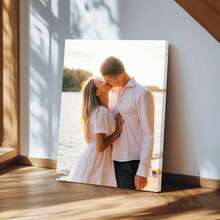 1pc Custom Photo Printed On Canvas With DIY Frame (Self-Assembly Frame), Wedding Day Custom Photo, Couple Personalized Canvas Painting, Anniversary Custom Painting, Custom Poster For Partner, Large Size Custom Poster For Loved One - Multicolor - View 5