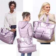Women's Sports Bag, Waterproof Padded Tote Bag, Puffer Bag With Yoga Mat Pocket, Gym Bag For Women For Gym, Yoga, Travel (Pink), 43460974 - 綠松石色 - 查看 2