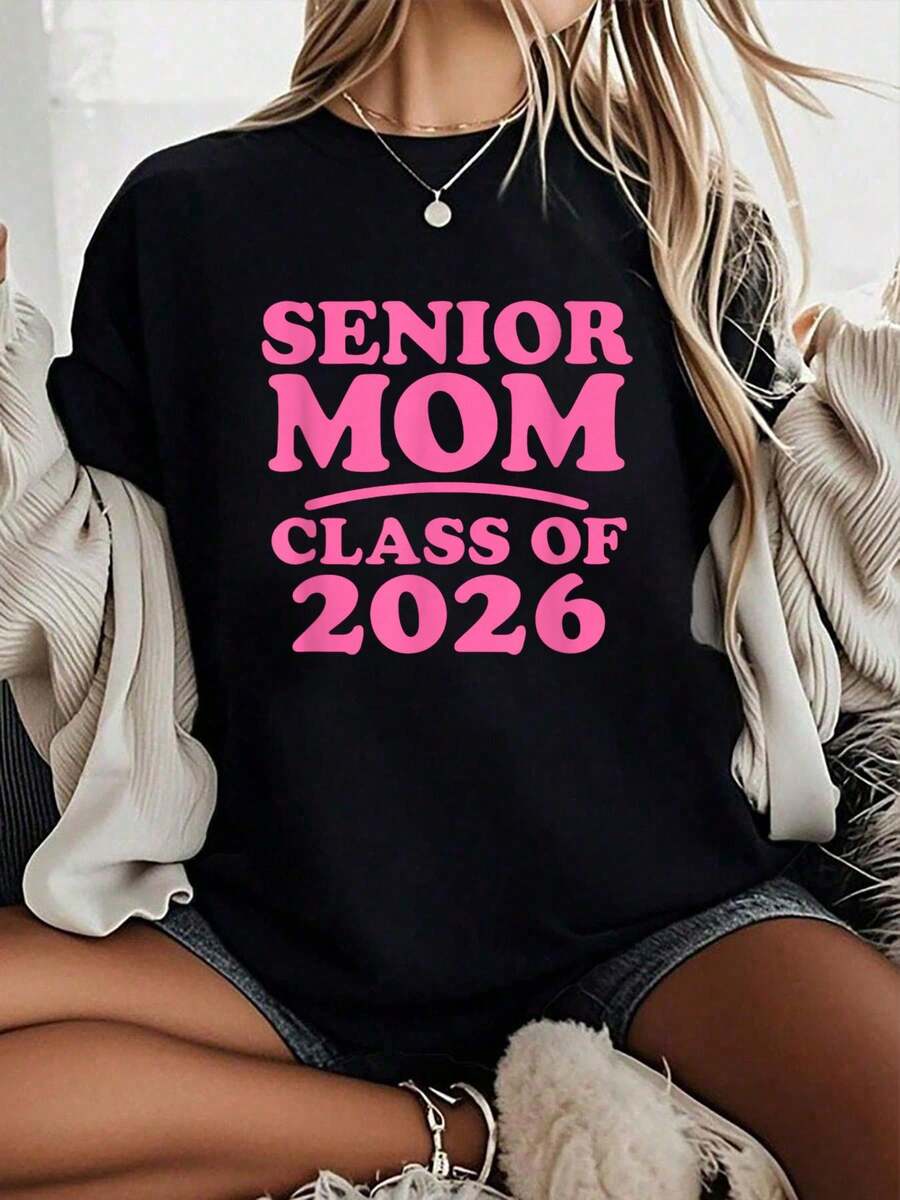 Camiseta Unisex 100% Algodón con Estampado Tipográfico, Camiseta de Manga Corta, Camiseta Gráfica Casual para Hombre y Mujer - Negro - Ver 1